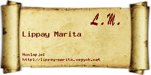 Lippay Marita névjegykártya